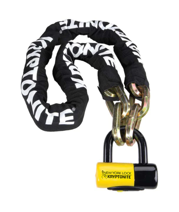 Candado de cadena Kryptonite con protección antirrobo de 5.000 dólares
