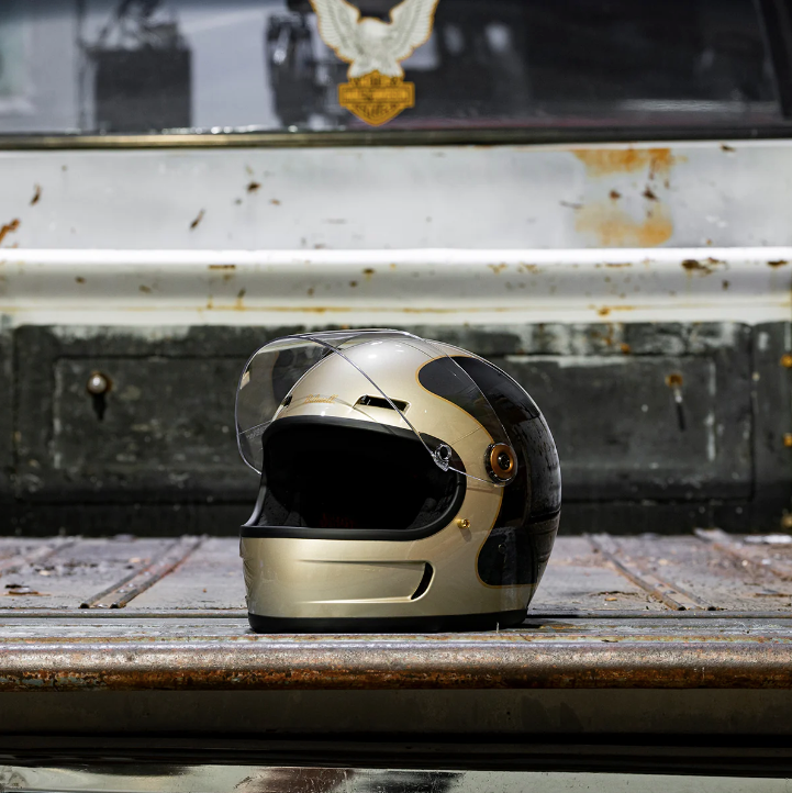 TICO SV HELMET metallic champagne/charcoal tracker
